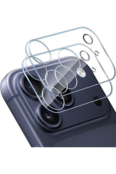 aheaks iPhone 17 Pro Max 2 Adet Kamera Ekran Koruyucu Nano Cam 9H Sertlik Çizilmez HD Kabarcıksız