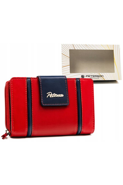 Other Elegant women's leather wallet with snap and zipper - Peterson