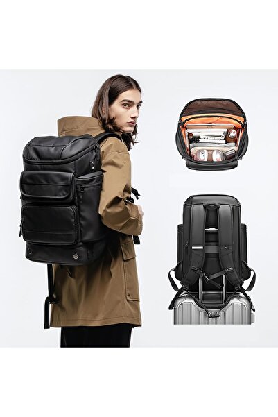 RELAXUS حقيبة ظهر للسفر مقاومة للماء سعة 40 لتر - مع حجرة للكمبيوتر المحمول مقاس 17 بوصة - جيب معزول - حجرة للأحذية