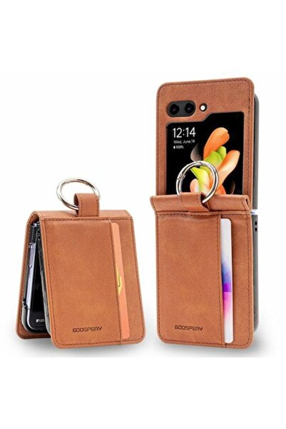 Mercury Carcasă de telefon simplă pentru Samsung Galaxy Z Flip6 - Maro deschis