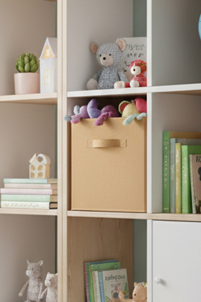 PH Prendi Home 30X30X30 Versatile Foldable Organizer Box: Ideal for Toys, Books, and Miscellaneous Items