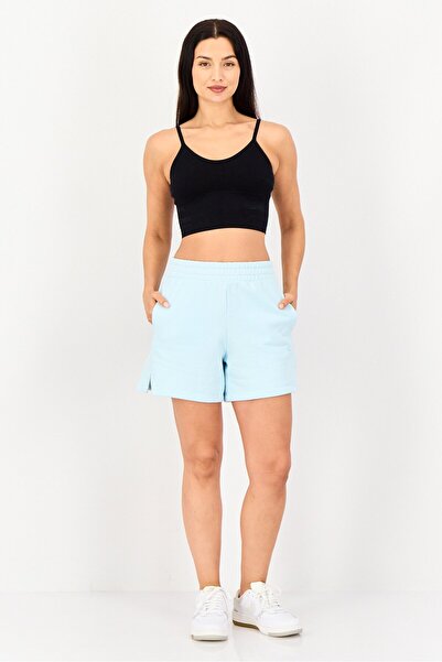 adidas Women Sportswear Fit Embroidered Logo Training Shorts, Blue