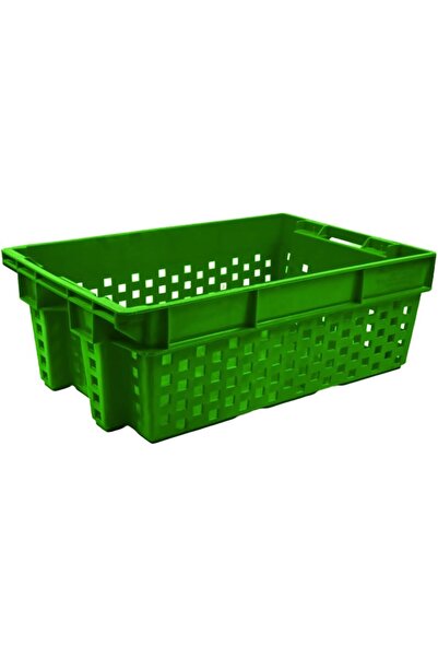 Ethic Solutions Plastic Vegetable Ventilated Crate 580×380×220mm 49L Green