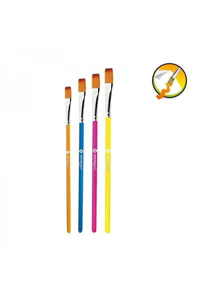 KEYROAD Pensule pentru artist KR972033 vârf plat, mărimi 2, 4, 8, 10, blister...