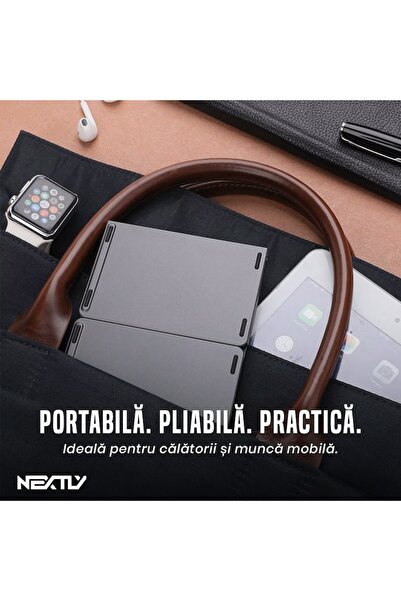 NEXTLY Foldable Bluetooth Keyboard Pro with Integrated Touchpad for Seamless Device Compatibility