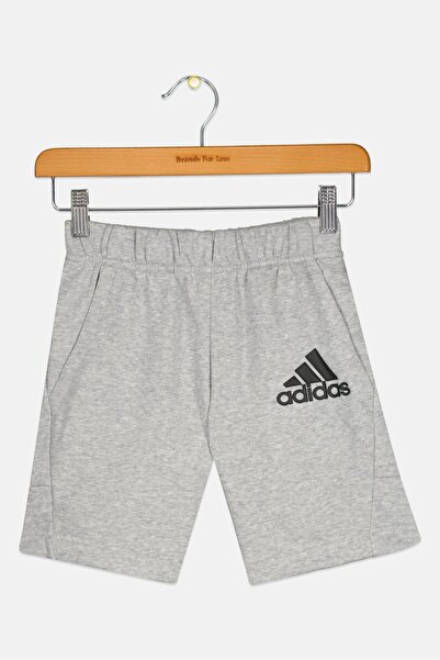 adidas شورت تدريب رياضي مناسب للأولاد من Kids Boys، باللون الرمادي