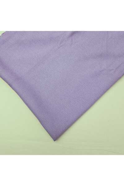 Kaf Kumaş 3 Νήματα Σ επένδυση fleece Ύφασμα |   Λιλά - Συνδυασμός πλέξη ριμπ σι