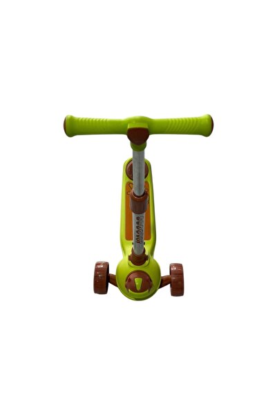 Toysea Kids Foldable Kick Scooter with Flashing PU Wheels, Adjustable Handlebar & One Click Folding