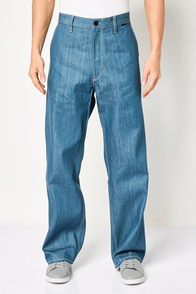 G-STAR RAW Men Straight Fit Wash Non-Stretchable Denim, Blue