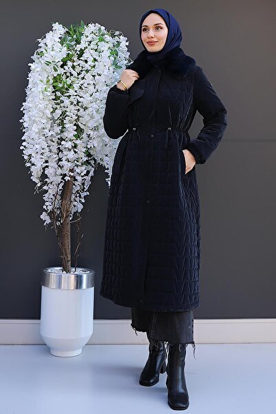 GİYZAMİLA Lotus Mont Navy Blue