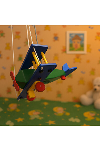 Tahtart Çocuk Odası Ahşap Uçak Avize