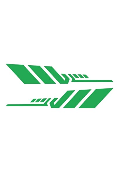 Oracal Set 2 stickere decorative, laterale auto, 40cm, verde