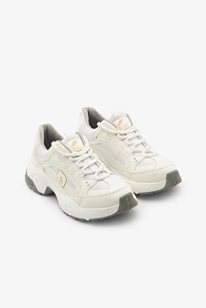 SAYL White Lace-Up Lightweight Thick Sole Women's Sneaker Sports Shoes