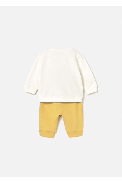 MAYORAL Baby Boy 4-Piece Top and Bottom Set Ecru 2620