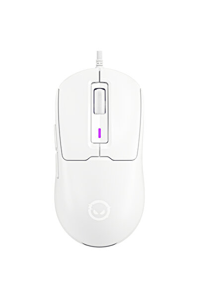 LORGAR MSA10, Mouse de gaming ultraușor cu fir, avansat, alb