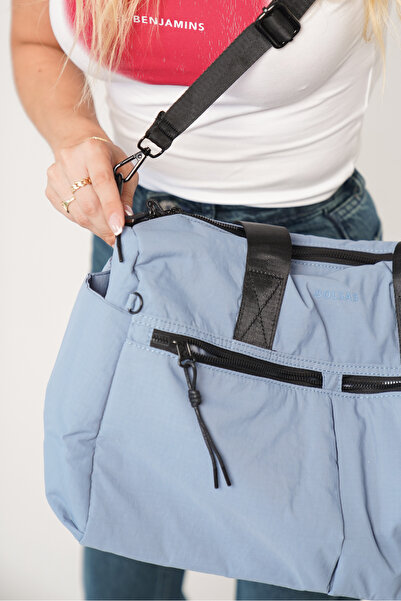 Solo Bag Жіноча синя багатомісна водонепроникна сумка через плече та на руці