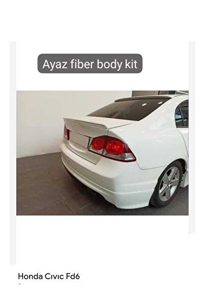 AYAZ FİBER GARAJ HONDA CIVIC FD6 MUGEN ARKA TAMPON EKİ KARLIK FİBER-BOYASIZ