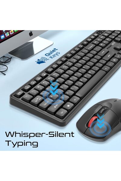 Promate ProCombo-15 Wireless Silent Keyboard & Mouse Combo