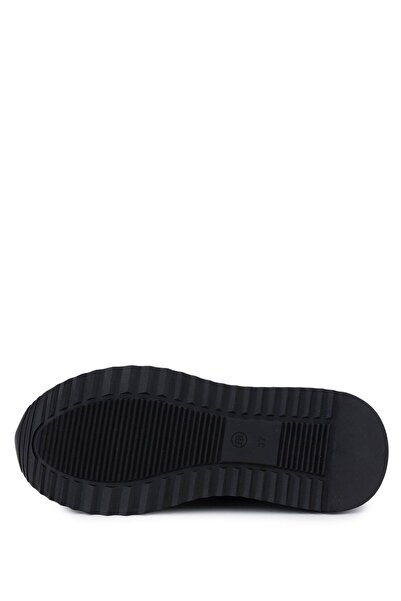 Tamer Tanca Women's Black Genuine Leather Sneakers & Sports Shoes