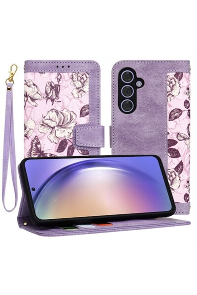 Stef's Cat Carcasă pentru Samsung Galaxy A54 (A546), FlipCraft, violet