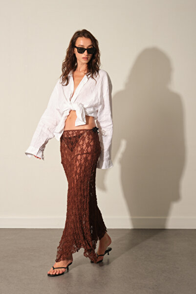 Beyyoglu Asimetrik Dantel Etek