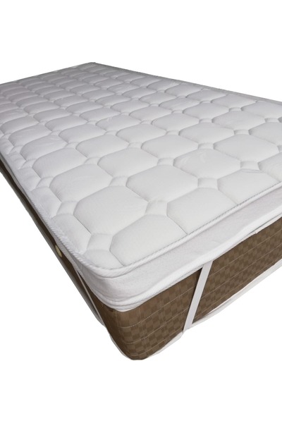 Bhouse esra beed 120x190x8 havlu kumaş 4 köşe lastikli yatak pedi