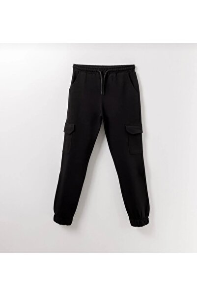 ARTTMACRAME Pantaloni de sport pentru copii Kargocep negri
