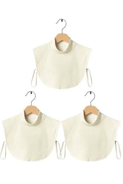 Twentyipek Hijab - Off White 3-Piece Neck Collar - Shawl