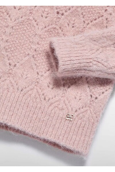 Abel & Lula Mayoral Abel&Lula Baby Girl Lace-Like Knit Knitted Sweater