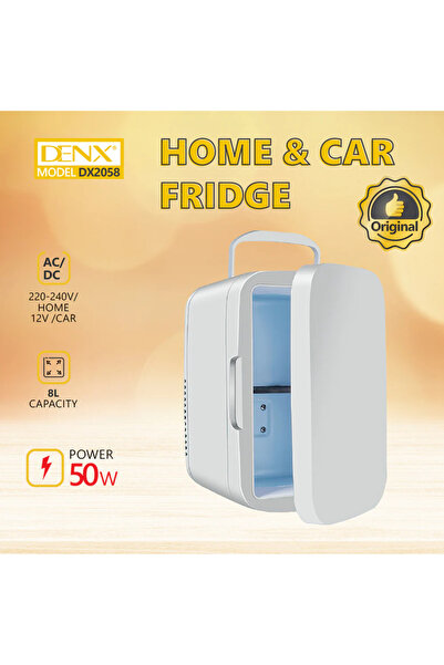 Denx Compact and portable refrigerator, 8 liters capacity DX2058