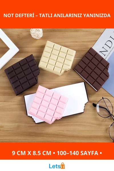 Letsii دفتر ملاحظات برائحة الشوكولاتة، تصميم حلو وغلاف أنيق