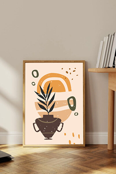 Dekorsiahome Τραπέζι σαλονιού κουζίνας με ξύλινο πλαίσιο μονοκόμματο TK1654