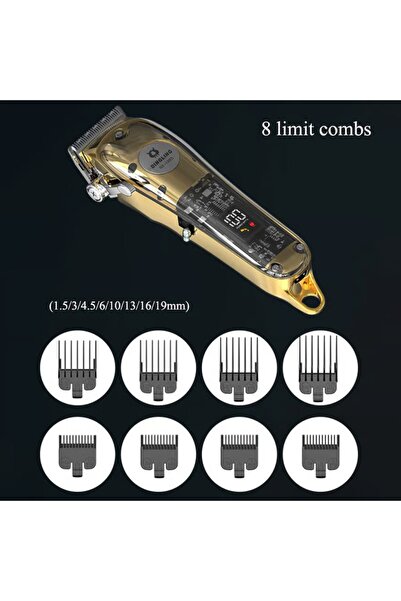 Dingling HAIR CLIPPER LCD DISPLAY PROFESSIONAL CORDLESS HAIR CLIPPER RF-1985