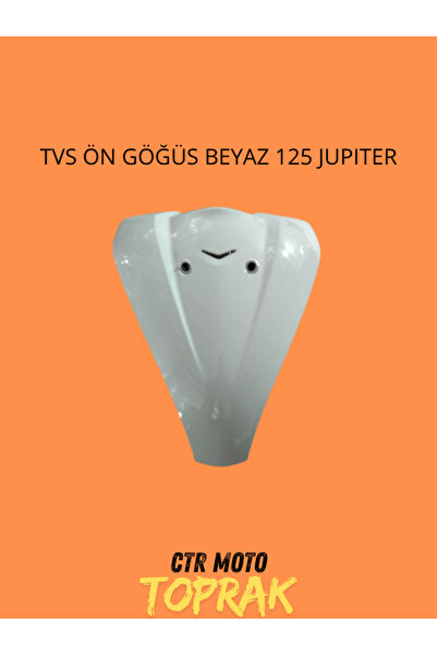 CTR TVS Jupiter 125 Ön Göğüs Beyaz – Parlak Kaporta Gövde Paneli Scooter Uyumlu