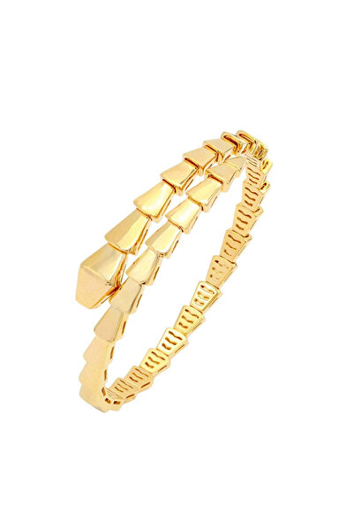 Bijuteria SORELLY Brățară șarpe din argint placată cu aur de 18k