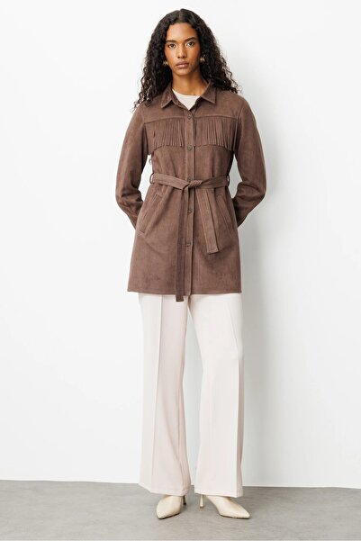 gaze PÜSKÜLLÜ SÜET GÖMLEK 4211