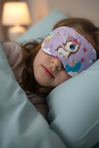BearPear Unicorn Uyku Maskesi Uyku Bandı Göz Bandı