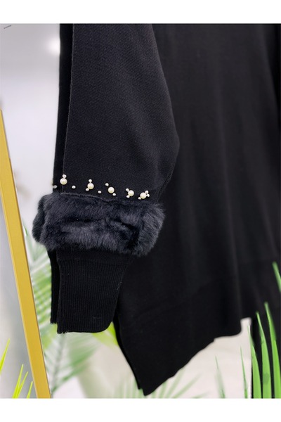 YEDİLALE Sleeves Plush Casual Knitwear Double Set [Standard Size 38*46 Is Suitable]