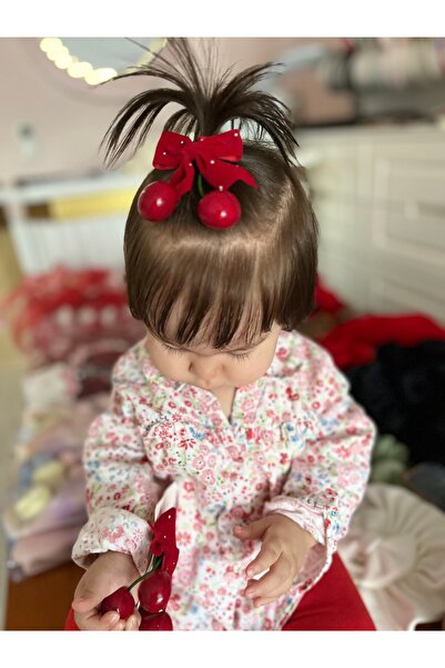 pempem bandana Baby Girl Cherry Detailed Clip Buckle