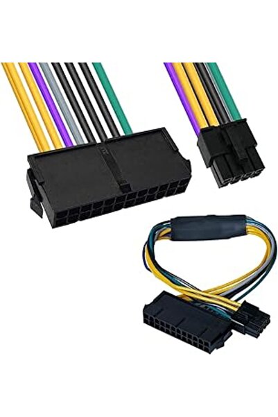 Generic Khazna 24-pin to 8-pin ATX Power Adapter Cable 30cm for Dell OptiPlex 3020/7020/9020