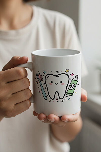 MeshCraft3D Diş Hekimine Özel Hediye – Gülümseyen Diş Figürlü Kişiye Özel Bas...