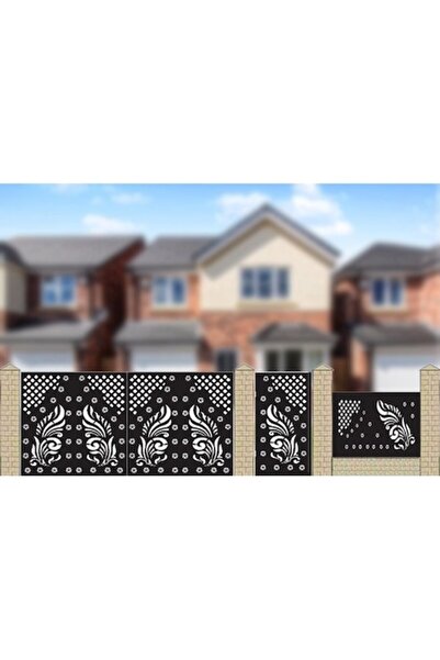 METALDESIGN Poarta pietonala din tablă perforată (CNC plasmă), PP012, 1640 x ...