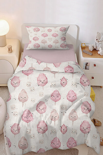 HOMESSA طقم غطاء لحاف للأطفال من Cotton Candy Dream Sweet مكون من قطعة واحدة
