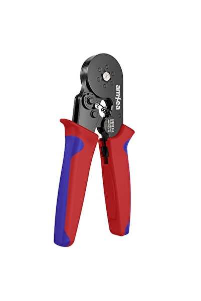 amXea Crimping pliers HSC8 6-6 Red-Blue, six jaws for 0.25 - 6 mm²