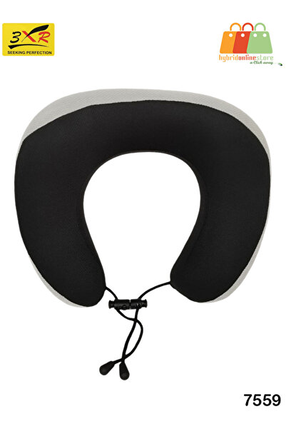 3XR Travel Memory Foam Neck Pillow Cushion 7559 Ultra-Soft, Ergonomic Support for Comfort