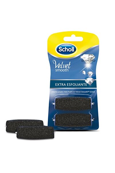 SCHÖLL Set de 2 pile electrice exfoliante Scholl Velvet Smooth cu cristale de...