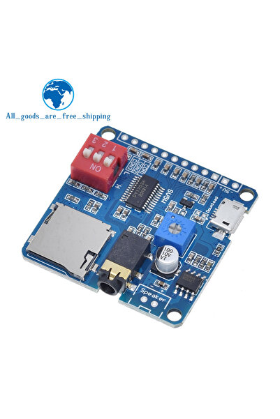 Choice Voice Sound Playback Module Arduino MP3 Player Module UART I/O Trigger Class D Amplifier Board 5W...