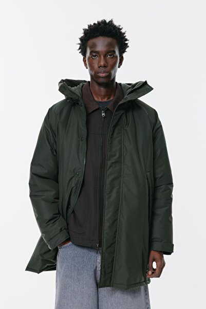 Pull & Bear Long padded raincoat