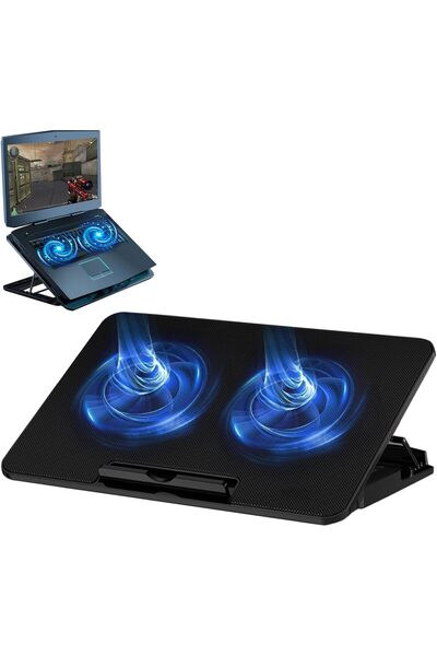 Generic Monensta Laptop Cooling Pad with 2 Quiet LED Fans, 12-17 inch, USB Powered