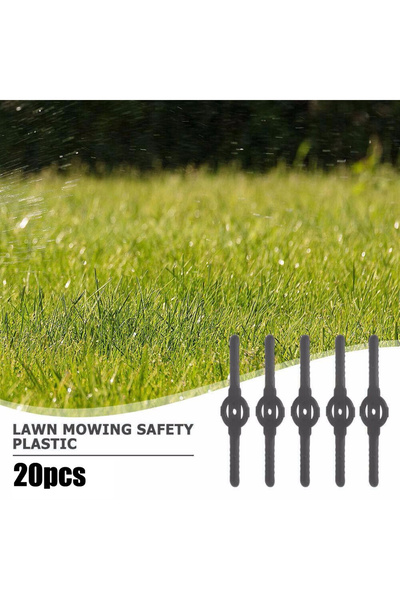 Choice 20Pcs Plastic Cutter Blades For Electric Cordless Grass Trimmer Strimmer Tool Grass Trimmer Blade...